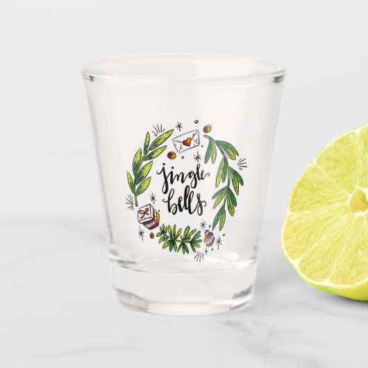 Kerstmis Shot Glas (Voorkant)