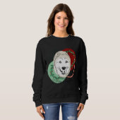 Kerstmis Siberian Husky Trui (Voorkant volledig)
