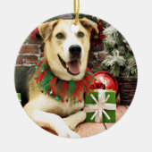 Kerstmis - Siberian Husky X - Harley Keramisch Ornament (Voorkant)