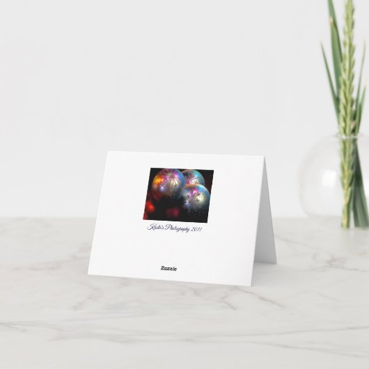 Kerstmis siert 2011 2 feestdagen kaart (Achterkant)