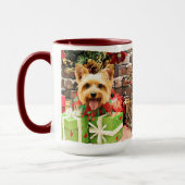Kerstmis - Silky Terrier - Haley Mok (Links)