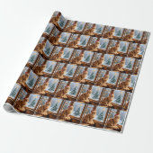 Kerstmis Sinaaspoes Cadeaupapier (Uitgerold)