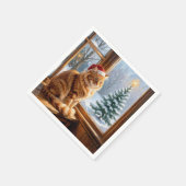 Kerstmis Sinaaspoes Servet (Hoek)