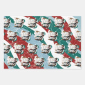 Kerstmis Sint Bernard en Berner Berghond Inpakpapier Vel (Voorkant 3)