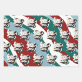 Kerstmis Sint Bernard en Berner Berghond Inpakpapier Vel (Voorkant 2)