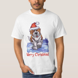 Kerstmis Sint Bernard Light T-shirt