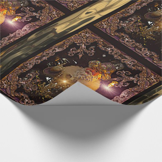 Kerstmis Sint Nicholas Victoriaans Cadeaupapier (Hoek)