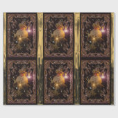 Kerstmis Sint Nicholas Victoriaans Cadeaupapier (Vlak)