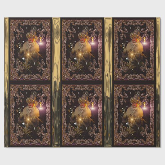 Kerstmis Sint Nicholas Victoriaans Cadeaupapier (Vlak)