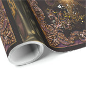 Kerstmis Sint Nicholas Victoriaans Cadeaupapier (Rol Hoek)