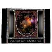 Kerstmis Sint Nicholas Victoriaans Kerstmis Groot Cadeauzakje (Achterkant)