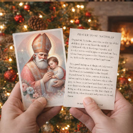 Kerstmis Sint Nicolaas. Feestdag van het kindje Je Visitekaartje