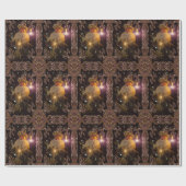 Kerstmis Sint-Nicolaas VI Victoriaans Elegant Uniq Cadeaupapier (Vlak)