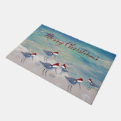 Kerstmis Sint strandlopers kustdeurmat Deurmat (Schuin)
