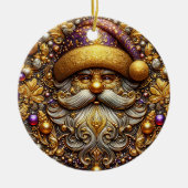 KERSTMIS ~ Sinterklaas 19e eeuw ~ Keramisch Ornament (Voorkant)