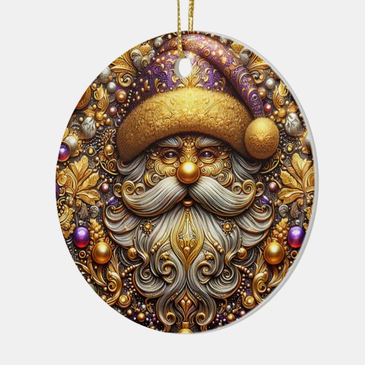 KERSTMIS ~ Sinterklaas 19e eeuw ~ Keramisch Ornament (Links)