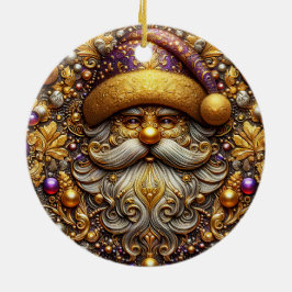 KERSTMIS ~ Sinterklaas 19e eeuw ~ Keramisch Ornament