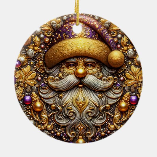 KERSTMIS ~ Sinterklaas 19e eeuw ~ Keramisch Ornament (Achterkant)