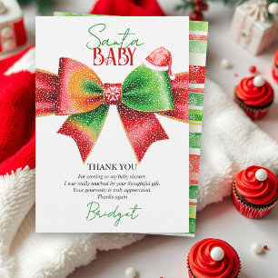 Kerstmis Sinterklaas baby shower boog en Sinterkla Bedankkaart
