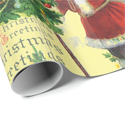 KERSTMIS Sinterklaas COLLAGE Cadeaupapier (Rol Hoek)