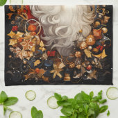 Kerstmis Sinterklaas Decoraties Volle Gezicht Theedoek (Gevouwen)