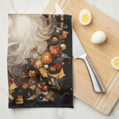 Kerstmis Sinterklaas Decoraties Volle Gezicht Theedoek (Quarter Fold)