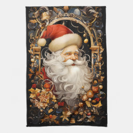 Kerstmis Sinterklaas Decoraties Volle Gezicht Theedoek