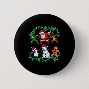 Kerstmis Sinterklaas Elf Rendier Dab Kerst Dans Jo Ronde Button 5,7 Cm