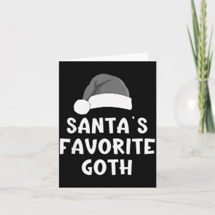 Kerstmis Sinterklaas' Favoriete Goth Grappige Kers Kaart
