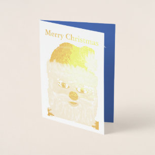 Kerstmis Sinterklaas Goud Folie Wenskaart Kaarten