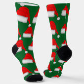 Kerstmis Sinterklaas Hoed Ontwerp Sokken (Gebogen)