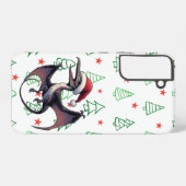 Kerstmis Sinterklaas hoed pterodactylus  Samsung Galaxy Hoesje (Achterkant horizontaal)