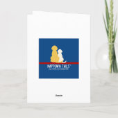 Kerstmis Sinterklaas Hond Groet Kerstkaart Kaart (Achterkant)