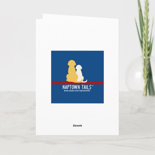 Kerstmis Sinterklaas Hond Groet Kerstkaart Kaart (Achterkant)