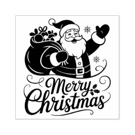 Kerstmis Sinterklaas kaart Rubberstempel
