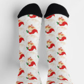 Kerstmis Sinterklaas Patroon / Vintage Stijl Sokken (Top)