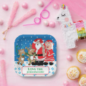 Kerstmis Sinterklaas plezier Papieren Bordje (Feest)