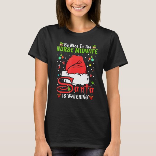 Kerstmis Sinterklaas Pyjama Wees Aardig Voor De Ve T-shirt (Voorkant)