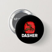 Kerstmis Sinterklaas Rendier Lui Kostuum Dasher  Ronde Button 5,7 Cm (Voorkant /achterkant)