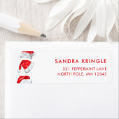 Kerstmis Sinterklaas retour adres label (Insitu)