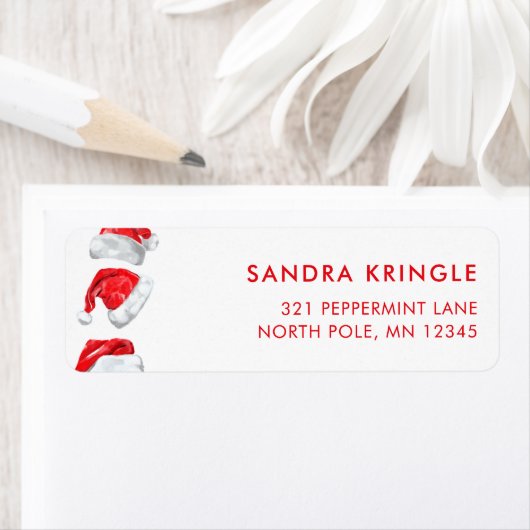 Kerstmis Sinterklaas retour adres label (Insitu)
