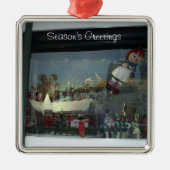 Kerstmis Sinterklaas slee  Metalen Ornament (Voorkant)