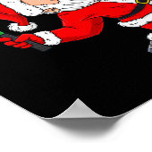 Kerstmis Sinterklaas Tennis Fun Boys Meisjes Kinde Poster (Hoek)