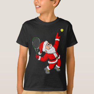 Kerstmis Sinterklaas Tennis Fun Boys Meisjes Kinde T-shirt