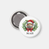 Kerstmis Sinterklaashoed Baardagaam op Maat Magneet (Voorkant / Achterkant)