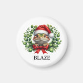 Kerstmis Sinterklaashoed Baardagaam op Maat Magneet (Voorkant)