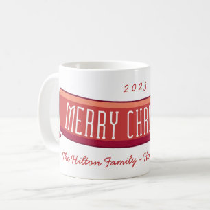 Kerstmis Sjaal Banner Koffiemok