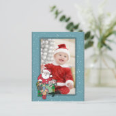 Kerstmis Sjabloon met Santa en Elf (Staand voorkant)