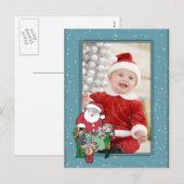 Kerstmis Sjabloon met Santa en Elf (Voorkant / Achterkant)