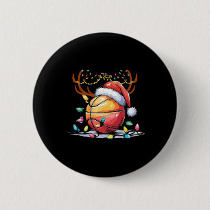 Kerstmis Skelet Santa Rendier Sport Mannen Kindere Ronde Button 5,7 Cm